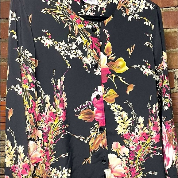 Maggie Sweet Button down blouse 1X - Picture 1 of 6